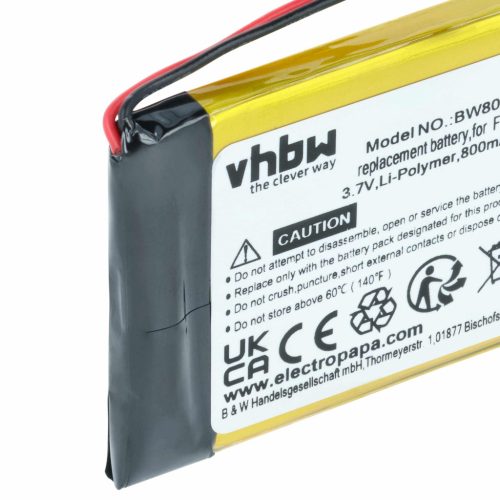 VHBW Radio Akku FT553444P-2S - 800 mAh 3,7 V Li-Ion
