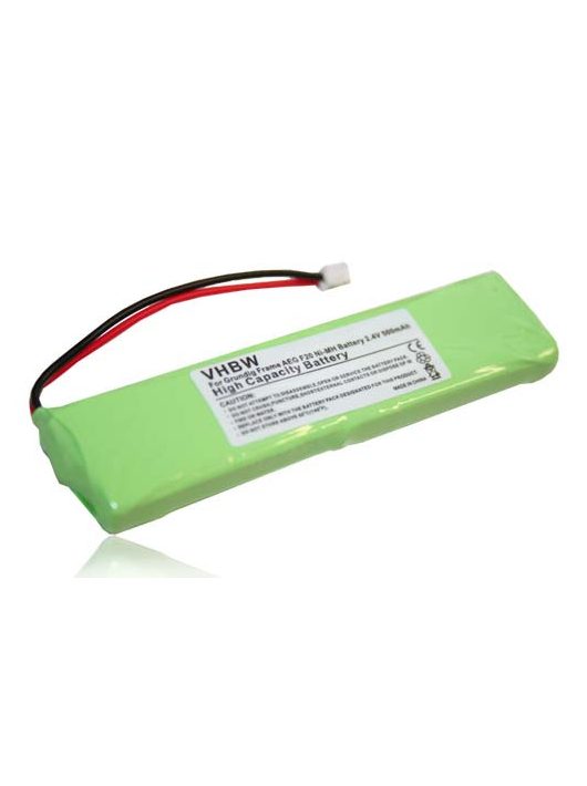 Vezetékes telefon akku Grundig 2SN-3/5F60H-H-JZ1 - 500 mAh 2,4 V NiMH