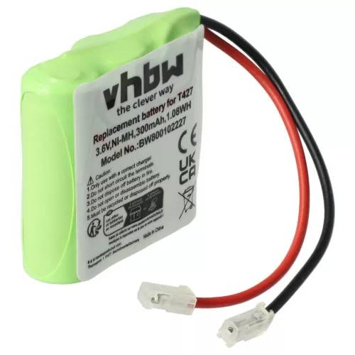 VHBW Vezetékes telefon akku 30AAAM3BMX, T427 - 300 mAh 3,6 V NiMH