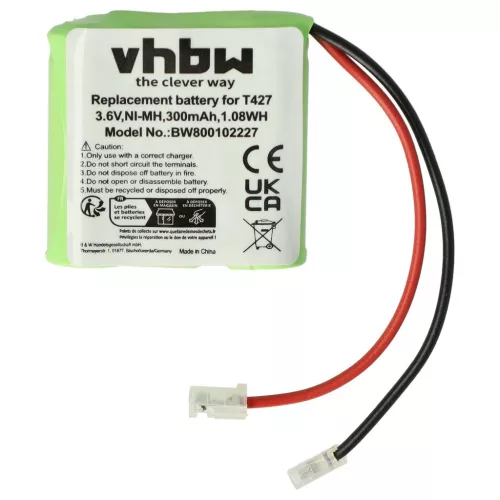 VHBW Vezetékes telefon akku 30AAAM3BMX, T427 - 300 mAh 3,6 V NiMH
