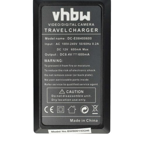 VHBW Akkumulátortöltő Nikon MH-24-et, Coolpix P7000 fényképezőgépekhez stb. - 0,6 A, 8,4 V