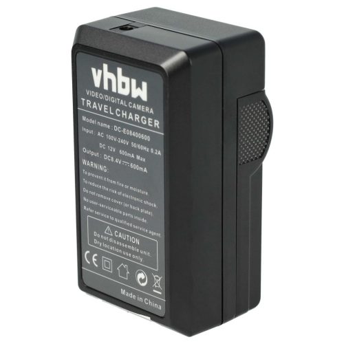 VHBW Akkumulátortöltő Nikon MH-24-et, Coolpix P7000 fényképezőgépekhez stb. - 0,6 A, 8,4 V