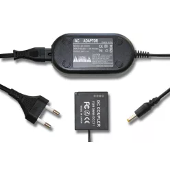   VHBW Power Supply DMW-AC8EG for Camera + DC Connector, Panasonic DMW-DCC11 - 2 m, 8.4 V 2.0 A
