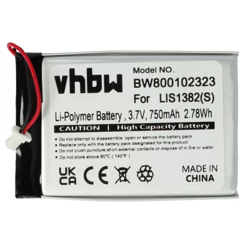 VHBW E-Book Reader Akku LIS1382(S), 1-756-769-31, 9924A60515, 9702A50844 - 750 mAh 3,7 V Li-Polymer