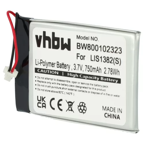 VHBW E-Book Reader Akku LIS1382(S), 1-756-769-31, 9924A60515, 9702A50844 - 750 mAh 3,7 V Li-Polymer