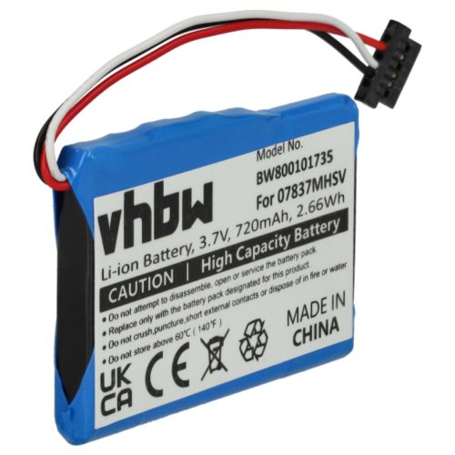 VHBW GPS Akku Mitac 338937010159 - 720 mAh 3,7 V Li-Ion