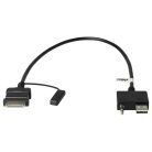 VHBW AUX Audio Adapter Cable 9999Z-01160, 96125-1H500 - 11.2 cm, USB