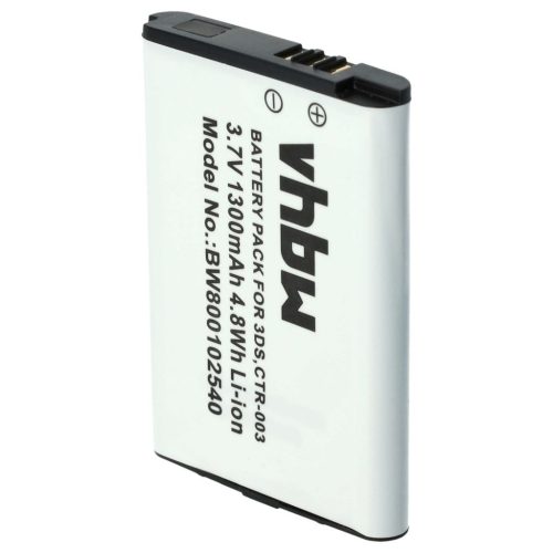 VHBW Nintendo CTR-003, C/CTR-A-AB Game Console - 1300 mAh, 3.7 V battery