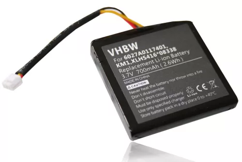 VHBW GPS Akku XLHS416*08338, KM1, 6027A0117401 - 700 mAh 3,7 V Li-Ion