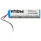 VHBW GPS Akku MALAGA, 6027A0131301, 6027A0050901, L5 - 2200 mAh 3,7 V Li-Ion
