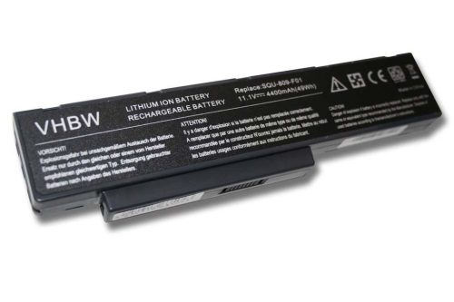 VHBW Notebook Battery Fujitsu-Siemens 3UR18650-2-T0182 - 4400 mAh 11.1 V Li-Ion, black