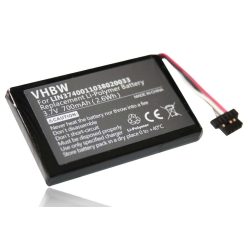   VHBW GPS Battery LIN3740011049006022, LIN3740011040008007, LIN3740011038020033 - 700 mAh 3.7 V Li-polymer