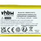 VHBW GPS Akku Navigon Topaz, TOPAZPCZF1045003501 - 1200 mAh 3,7 V Li-Polymer