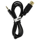 VHBW AUX Audio Adapter Cable - 15.5 cm for Kenwood CA-C1AX