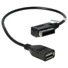 VHBW Car Audio Cable - USB Adapter, 16 cm