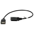 VHBW Car Audio Cable - USB Adapter, 16 cm