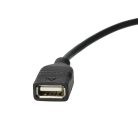 VHBW Car Audio Cable - USB Adapter, 16 cm