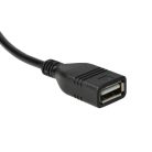 VHBW Car Audio Cable - USB Adapter, 16 cm