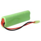 VHBW Airsoft Akku ERICS13, EROA003, EROA002, ERA004, ERA002 - 1500 mAh 9,6 V NiMH