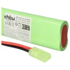 VHBW Airsoft Akku ERICS13, EROA003, EROA002, ERA004, ERA002 - 1500 mAh 9,6 V NiMH