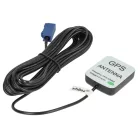 VHBW GPS Antenne für Audi, Seat, Skoda, VW - Magnetfuß, 5 m, Fakra Anschluss, schwarz