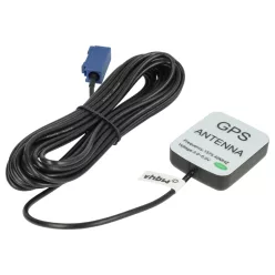   VHBW GPS Antenne für Audi, Seat, Skoda, VW - Magnetfuß, 5 m, Fakra Anschluss, schwarz