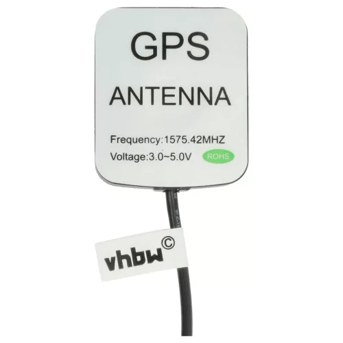 VHBW GPS Antenne für Audi, Seat, Skoda, VW - Magnetfuß, 5 m, Fakra Anschluss, schwarz