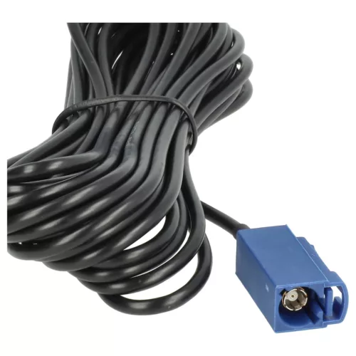 VHBW GPS Antenne für Audi, Seat, Skoda, VW - Magnetfuß, 5 m, Fakra Anschluss, schwarz