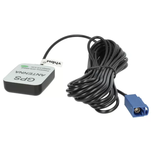 VHBW GPS Antenne für Audi, Seat, Skoda, VW - Magnetfuß, 5 m, Fakra Anschluss, schwarz