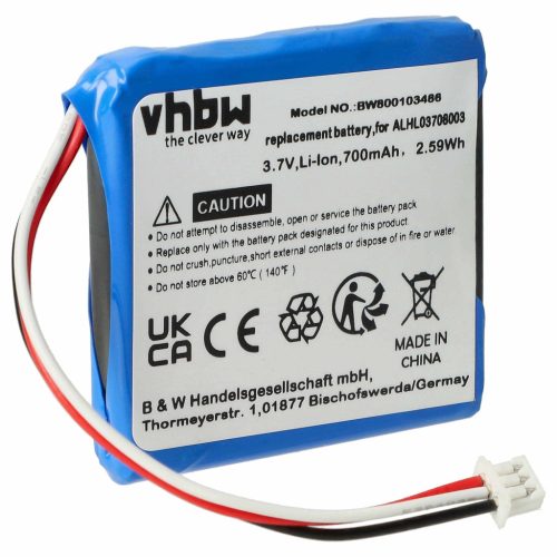 VHBW GPS Akku TomTom 4EV42 - 700 mAh 3,7 V Li-Ion