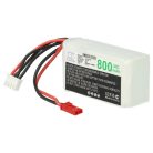 VHBW Model Maker Tool Battery - 800 mAh 11.1 V Li-Polymer, JST-SYP-2P