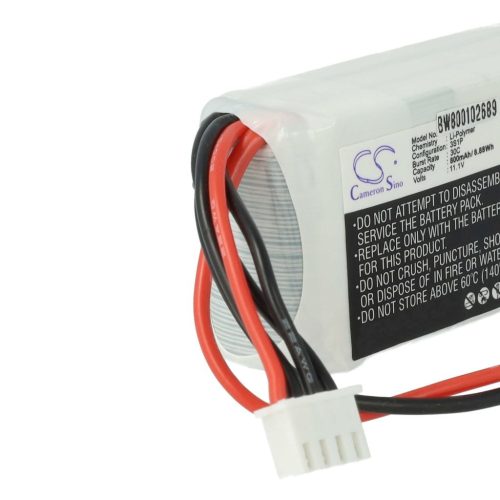 VHBW Model Maker Tool Battery - 800 mAh 11.1 V Li-Polymer, JST-SYP-2P