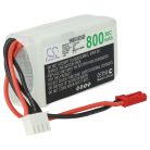 VHBW Model Maker Tool Battery - 800 mAh 11.1 V Li-Polymer, JST-SYP-2P