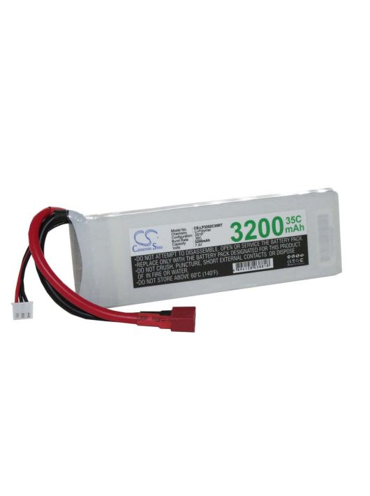 Modellkészítő eszköz akkumulátor - 3200 mAh 7,4 V Li-polimer, T-System AWG12