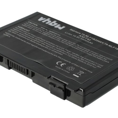 VHBW Notebook akkumulátor  Asus A32-F52, L0690L6, A32-F82 - 4400 mAh 11,1 V Li-Ion, fekete
