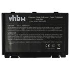 VHBW Notebook akkumulátor  Asus A32-F52, L0690L6, A32-F82 - 4400 mAh 11,1 V Li-Ion, fekete