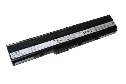 Notebook akkumulátor  Asus A31-B53, 90-NXM1B2000Y, 70-NXM1B2200Z - 4400 mAh 11,1 V Li-Ion, fekete