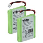 VHBW Phone Battery GP0827, 5M702BMX, GP0748, GP0747, GP0735 - 600 mAh 2.4 V NiMH