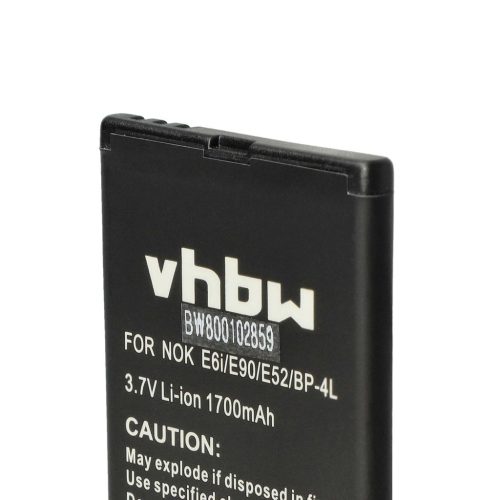 VHBW Mobile Phone Battery Elson BTY26170 - 1700 mAh 3.7 V Li-Ion - Smartphone Battery