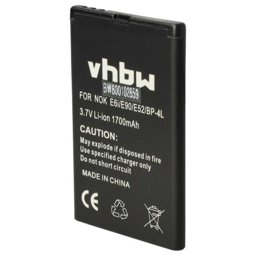 VHBW Mobile Phone Battery Elson BTY26170 - 1700 mAh 3.7 V Li-Ion - Smartphone Battery