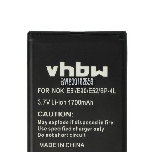 VHBW Mobile Phone Battery Elson BTY26170 - 1700 mAh 3.7 V Li-Ion - Smartphone Battery