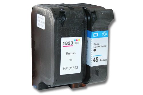 VHBW Ink Cartridge HP C1823DE, C51645DE, 23, 45 - B/C/M/Y