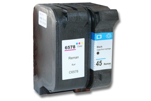 VHBW Ink Cartridge HP C6578DE, 78, C51645DE, 45 - B/C/M/Y