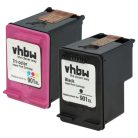 VHBW Ink Cartridge HP 901xl, C6653A, CC653AA, CC654A - 2 cartridges B/C/M/Y