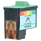 VHBW Inkjet Printer Cartridge for Lexmark 10N0227, 16, 10N0026, 10N0217, 27, 17, 26, 10N0016 - B/C/M/Y