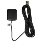 VHBW GPS Antenna for Garmin GPSMap Sat Nav - Magnetic base, 5 m, BNC connector, black