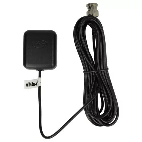 VHBW GPS Antenna for Garmin GPSMap Sat Nav - Magnetic base, 5 m, BNC connector, black