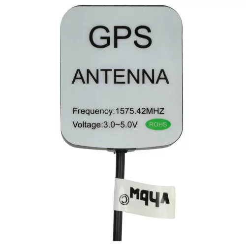 VHBW GPS Antenna for Garmin GPSMap Sat Nav - Magnetic base, 5 m, BNC connector, black