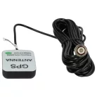 VHBW GPS Antenna for Garmin GPSMap Sat Nav - Magnetic base, 5 m, BNC connector, black