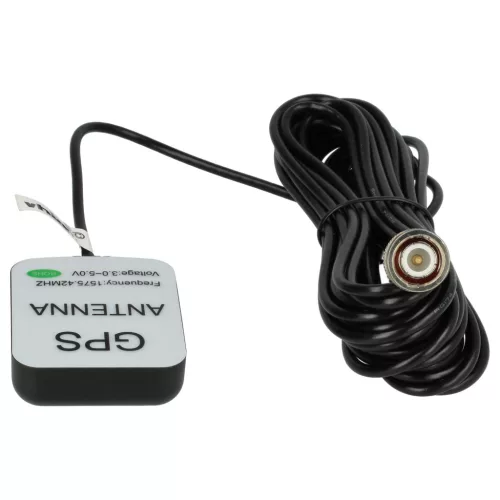 VHBW GPS Antenna for Garmin GPSMap Sat Nav - Magnetic base, 5 m, BNC connector, black